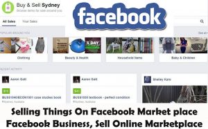 Selling Things On Facebook Market place