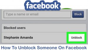 How To Unblock Someone On Facebook