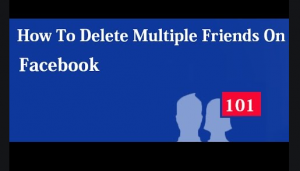 how to delete multiple friends on facebook
