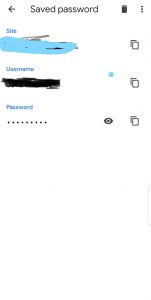 see saved passwords in chrome mobile