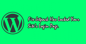 jetpack has locked your site's login page