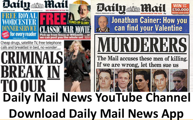 Daily Mail News YouTube Channel - Download Daily Mail News App