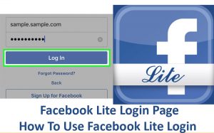 Facebook Lite Login Page How To Use Facebook Lite Login Isogtek