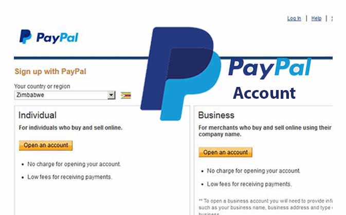 paypal account
